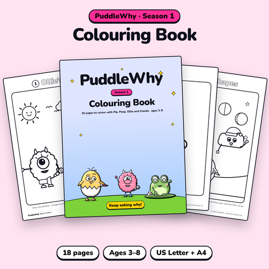 PuddleWhy Science Coloring Book pages